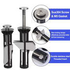 Stainless Steel Toilet Seat Bolt – Retractable Fixing Hardware for Toilet Lids