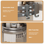 Bathroom Corner Shelf – Wall Mounted Shower Rack for Shampoo Storage