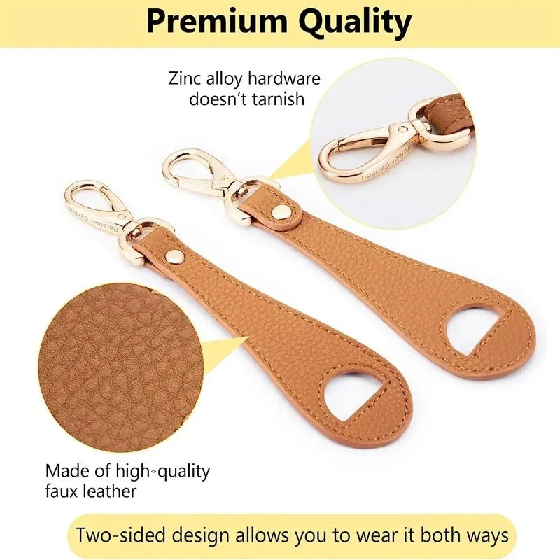 Leather Travel Hat Clip – Magnetic Storage Strap for Outdoor Hiking