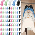 Plastic Hanger Connector Hooks – Space Saving Extender for Closet Organization