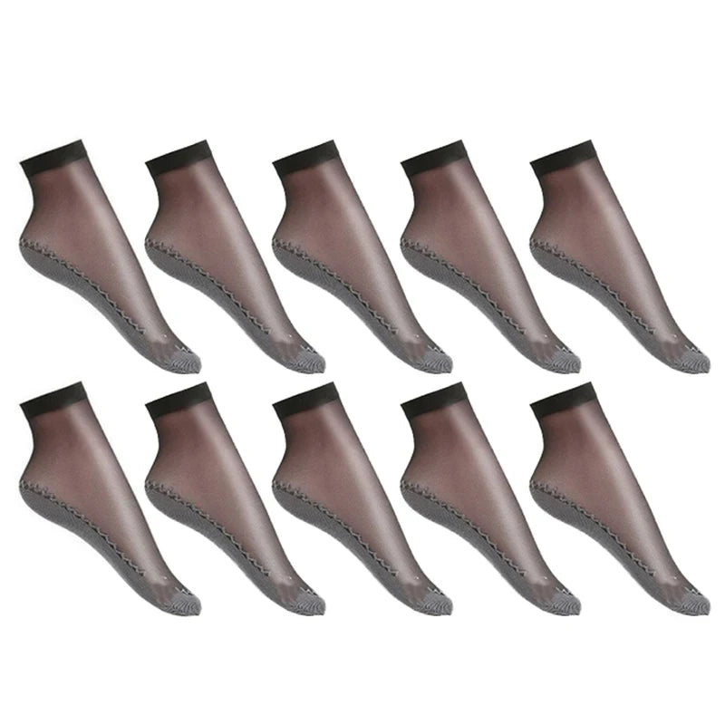 Ultrathin Transparent Boat Socks – Breathable Women's Ankle Socks for Summer