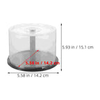 Empty DVD Storage Bucket – Protective Plastic Spindle Case for Car Travel