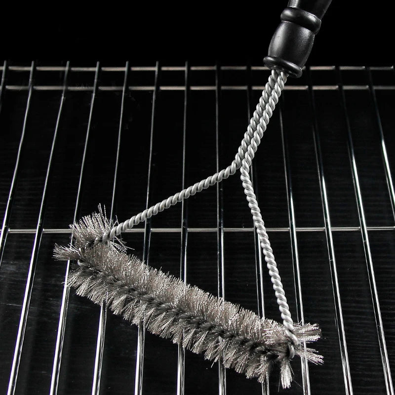 Stainless Steel BBQ Grill Brush – Non-stick Bristle Tool for Outdoor Cleaning