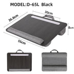 Portable Wooden Laptop Bed Desk – 15 Inch Lap Tray with Cushion for Study