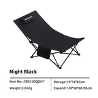 Foldable Camping Chair – Ergonomic Recliner with Pillow for Outdoor Leisure