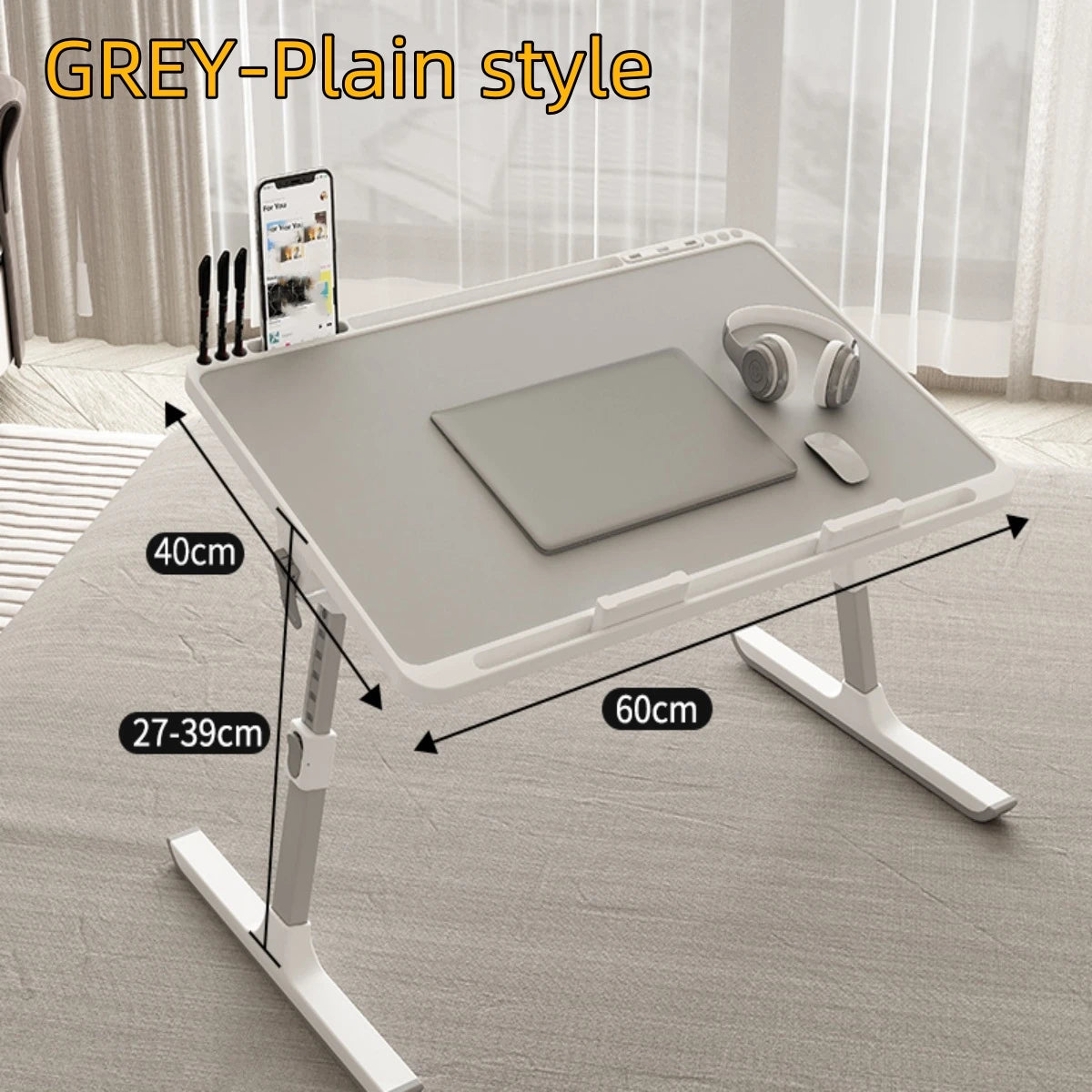 Adjustable Laptop Bed Tray – Portable Folding Desk for Home Office