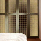 Honeycomb Grid Wallpaper – Luxury Chinese Retro Style for Home Decor