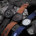 XINEW Nylon Band Quartz Watch – Military Casual Wristwatch for Men