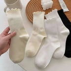 Ruffled Cotton Ankle Socks – Kawaii Lolita Accessories for Women