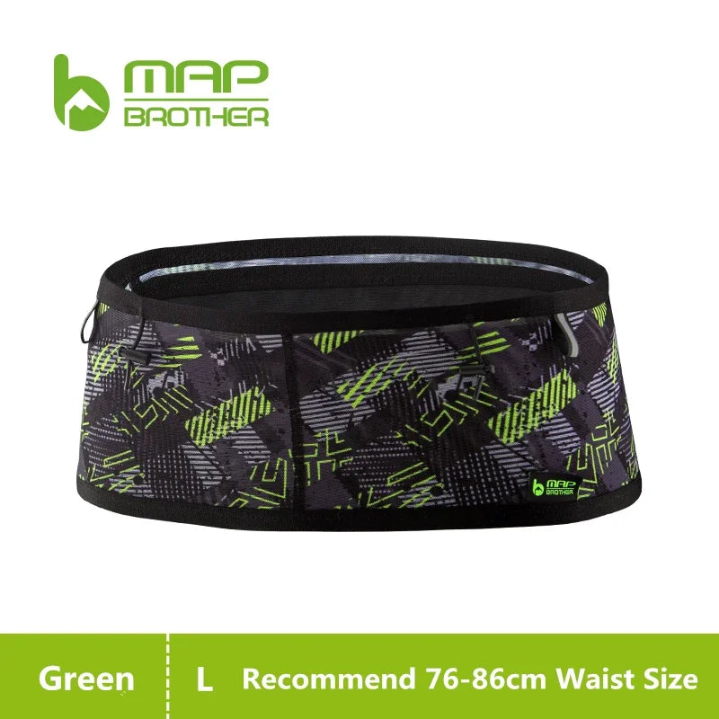 Woven Elastic Sports Waist Belt – Race Number Holder for Triathlon Marathon