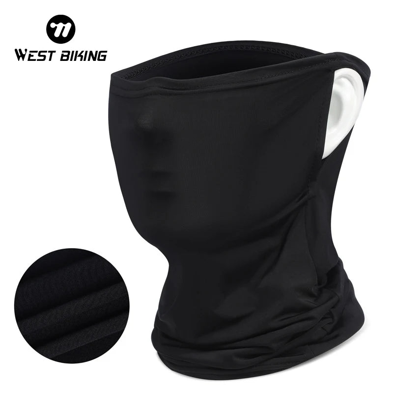 Ice Silk Cycling Headwear – Breathable UV Face Mask for Outdoor Sports