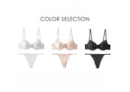 French Satin Lace Lingerie Set – Ultra-thin Bra and Briefs for Women