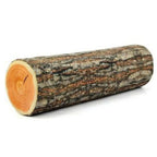Stump Shaped Decorative Pillow – Soft Wood Grain Cushion for Home and Car Decor