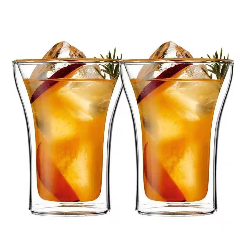 Double-Layer Glass Coffee Mug – Heat Resistant Cup for Espresso and Tea