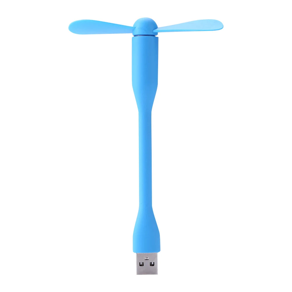 Portable Mini USB Fan – Flexible Bendable Cooling Gadget for Laptop and Travel