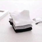 Cotton Ankle Socks – Breathable Solid Color Footwear for Sports and Gym