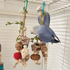 Cotton Rope Bird Chewing Toy – Bite Resistant Pinecone Toy for Parrot Training