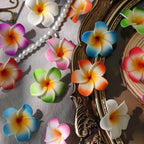 Artificial PE Foam Flowers – 5cm Hawaiian Plumeria for Wedding Decor DIY Crafts