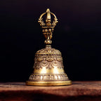Antique Bronze Bell Pendant – Small Copper Craft for Jewelry Decoration