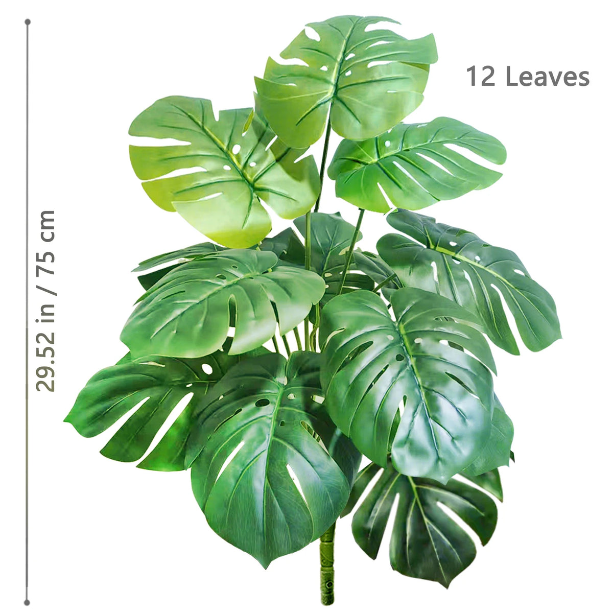 Artificial Tropical Leaf Plant – 60-103cm Potted Faux Greenery for Home Decor