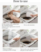 Color Absorption Laundry Sheets – Anti-Staining Paper for Washing Clothes