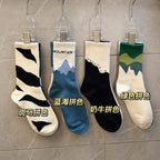 Cotton Mid-calf Socks – Solid Colour Daily Wear for Men
