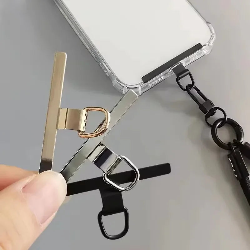 Stainless Steel Phone Tether Patch – Ultra-Thin Lanyard Connector for Safety