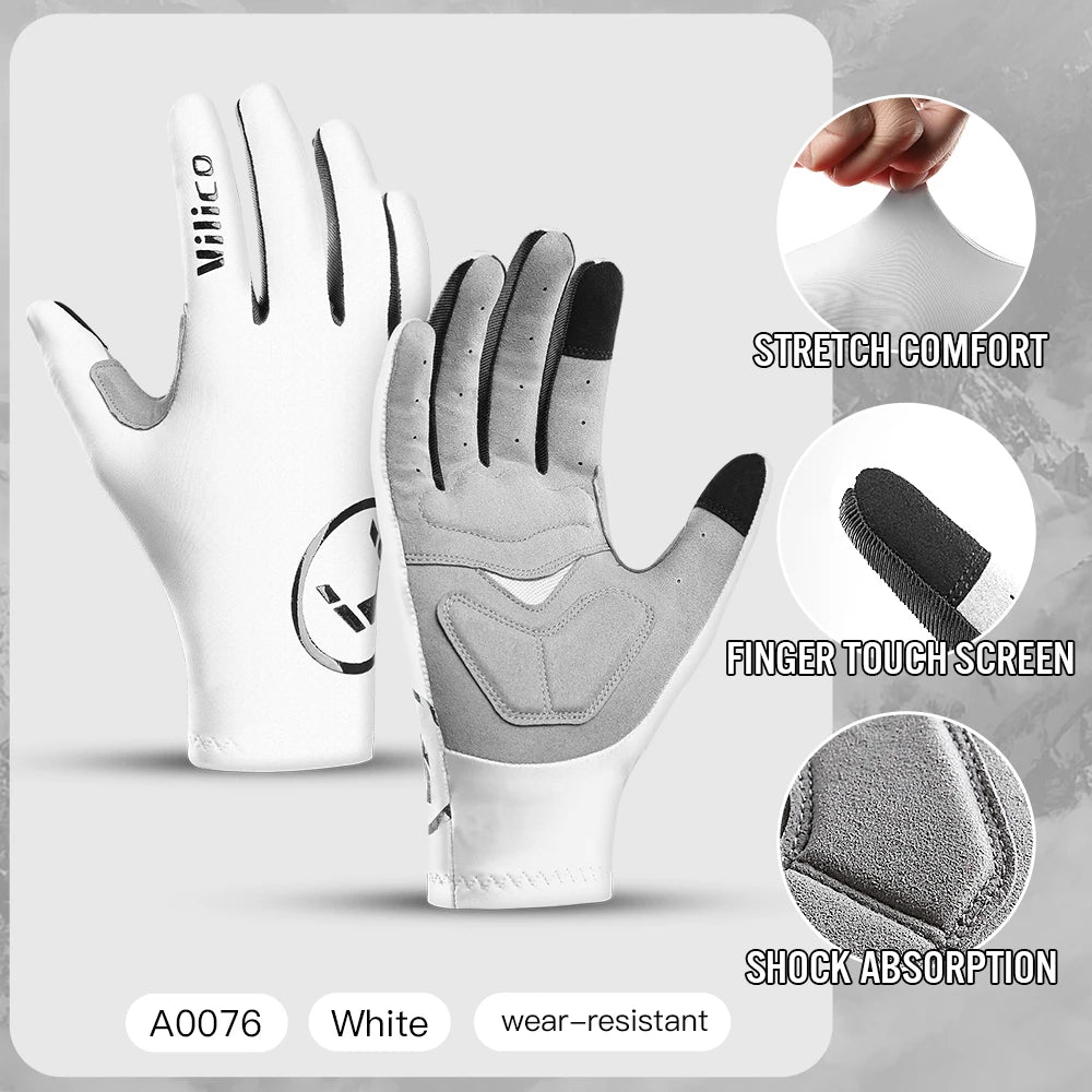 Gel Padded Cycling Gloves – Convertible Full and Half Finger for MTB Riding