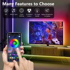 RGB LED Strip Lights – Flexible APP Controlled TV Backlight for Room Decor