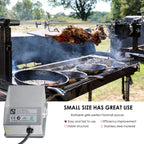 Universal Stainless Steel Rotisserie Kit – Electric BBQ Grill for Outdoor