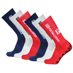 Anti-Slip Athletic Sports Socks – Stretchy Grip Crew for Football Soccer