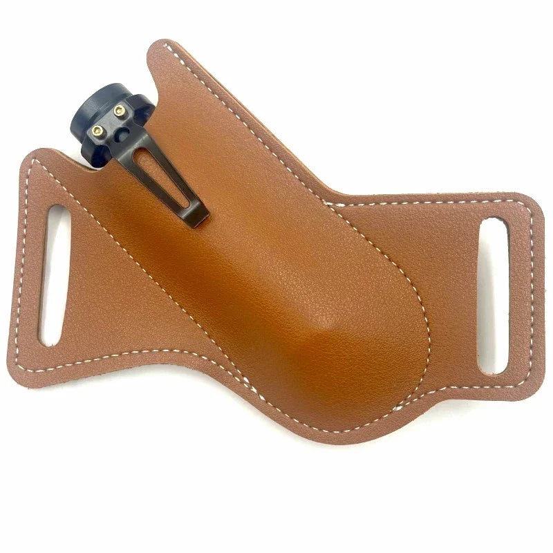 Leather Folding Knife Sheath – Anti-Scratch Belt Holster for Camping Tools