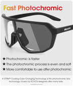 Photochromic Cycling Sunglasses – UV400 Protective Eyewear for MTB Sports