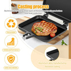 Non-Stick Aluminum Sandwich Pan – Detachable Double-Sided Grill for Breakfast