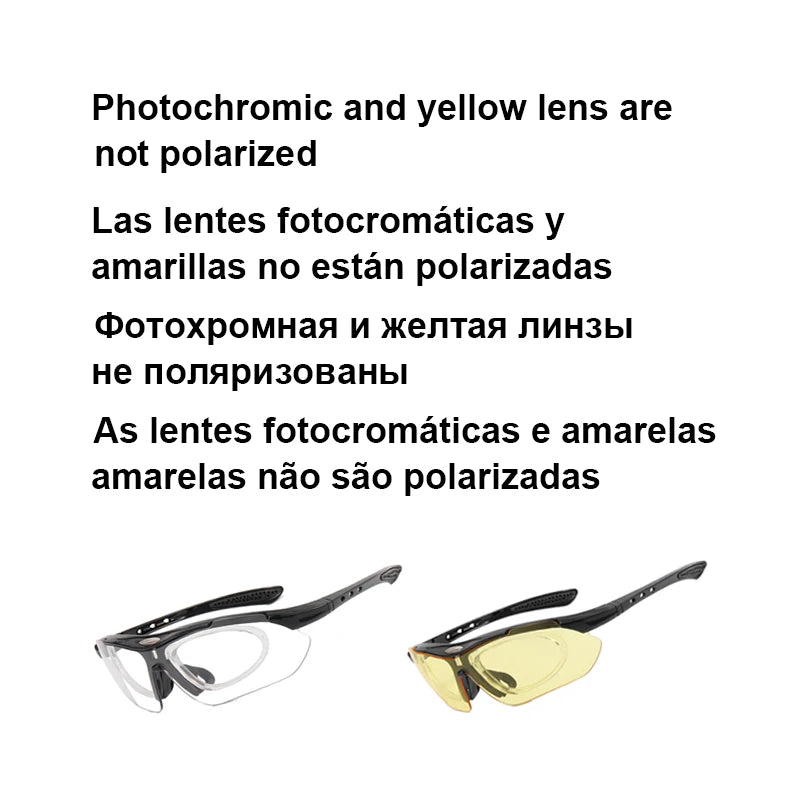 Photochromic Cycling Sunglasses – Polarized UV400 Eyewear for Outdoor Sports