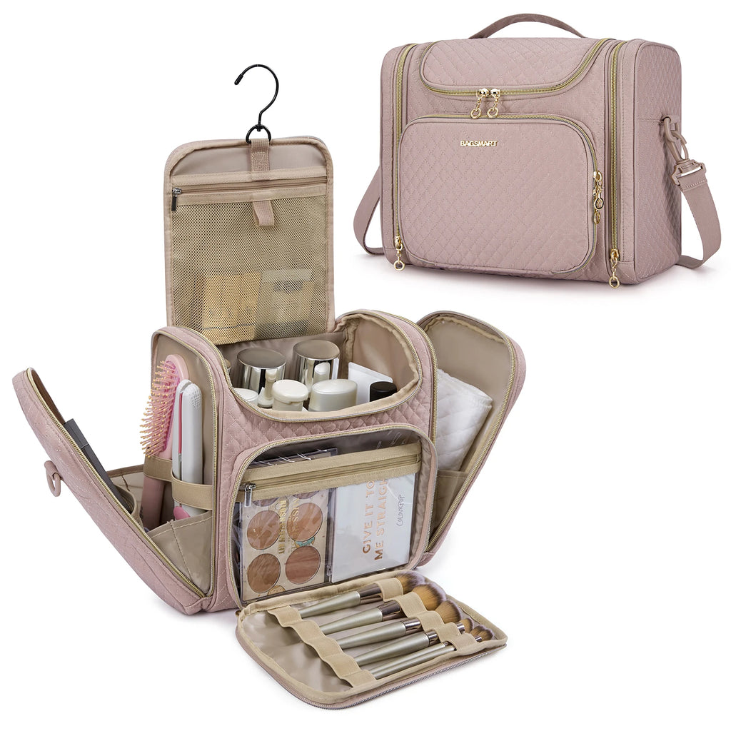 Water-Resistant Makeup Bag – Large Capacity Travel Organizer for Cosmetics