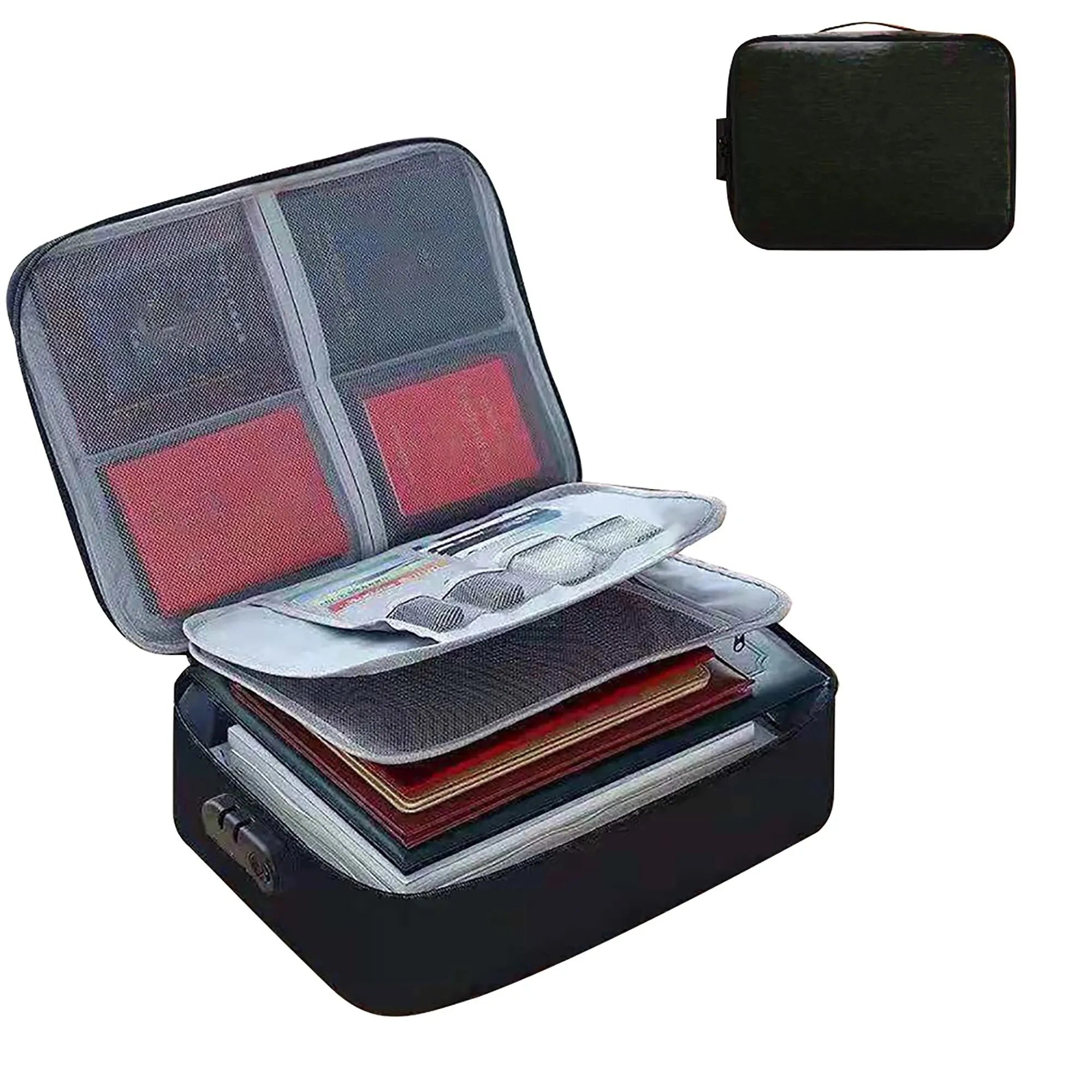 Document Organizer Briefcase – 3-Layer File Storage for Men and Women