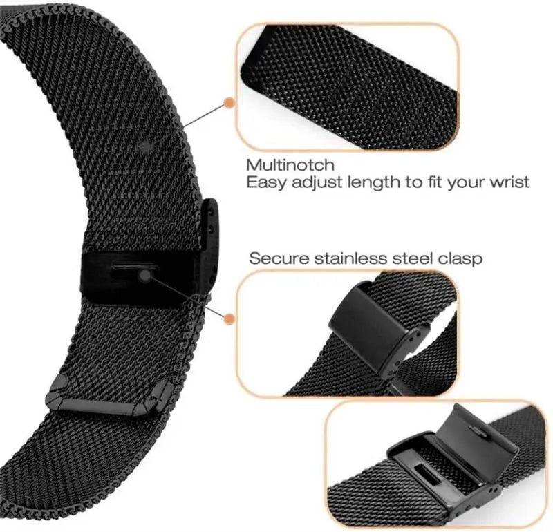 Stainless Steel Watch Band – Replacement Metal Bracelet for Huawei Watch GT4
