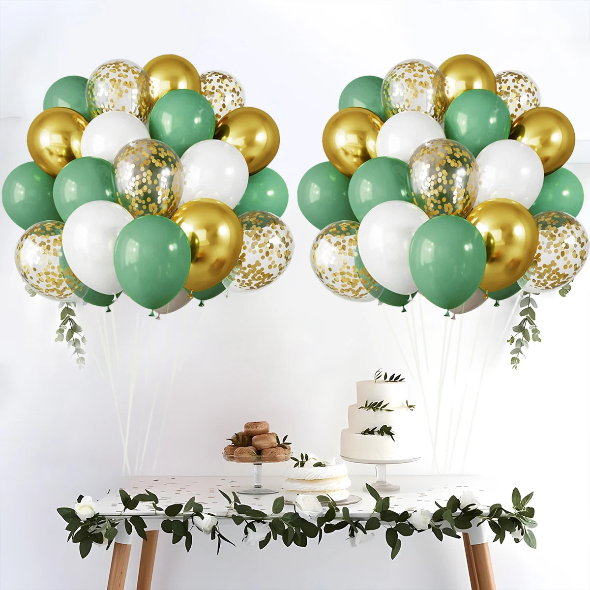 Metallic Pearl and Confetti Balloons – Decorative Latex Set for Party Events