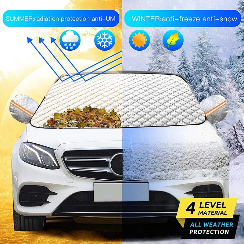 Magnetic Windshield Sunshade – Waterproof Anti-Ice Cover for Winter Auto