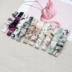 Printed Fabric Scrunchie Band – Soft Nylon Strap for Huawei Band 7 Women