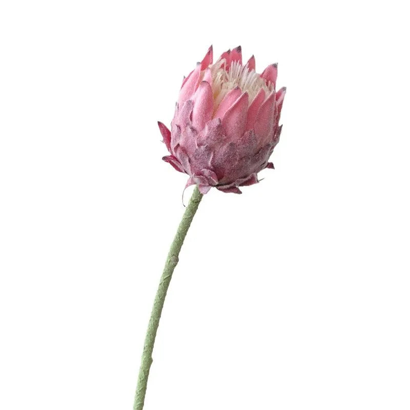 Artificial King Protea Flower – 25 Inch Faux Botanical for Home Wedding Decor