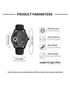 Minimalist Quartz Watch – Luxury Double Strap Set for Business Gift