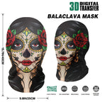 Full Face Skull Animal Mask – Breathable Mesh Headgear for Halloween Cosplay