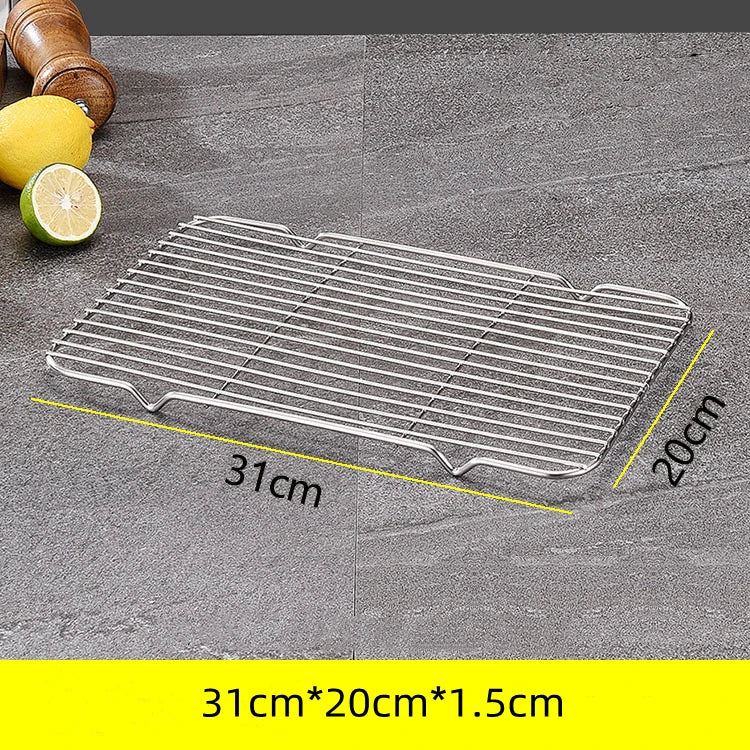 Stainless Steel Cooling Rack – Non-Stick Mesh Tray for Baking and BBQ