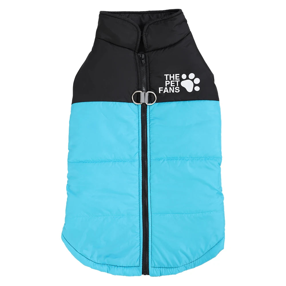 Reflective Dog Jacket – Windproof Winter Coat with D-ring for Small Dogs