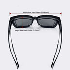 Polarized Fit Over Sunglasses – Square Wrap Around UV Protection for Outdoors