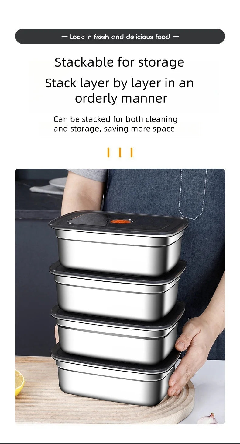Stainless Steel Bento Box – Leak-Proof Food Container for Camping and Lunch