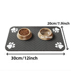 Absorbent Pet Feeding Mat – Waterproof Placemat for Dog and Cat Food Bowls