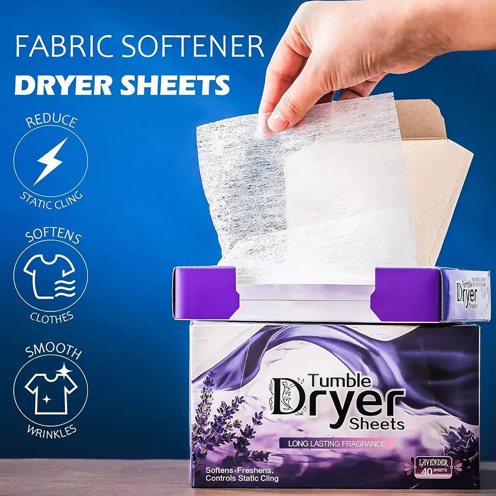 Tumble Dryer Sheets – Long-Lasting Fragrance for Static Reduction Laundry